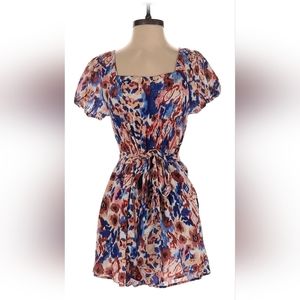 Black Tape Floral Romper xs